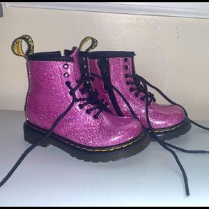 Dr. Martens Glitter boots Size 7C Toddler